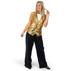 Sequin Vest with Bowtie - Adults by Dress Up America