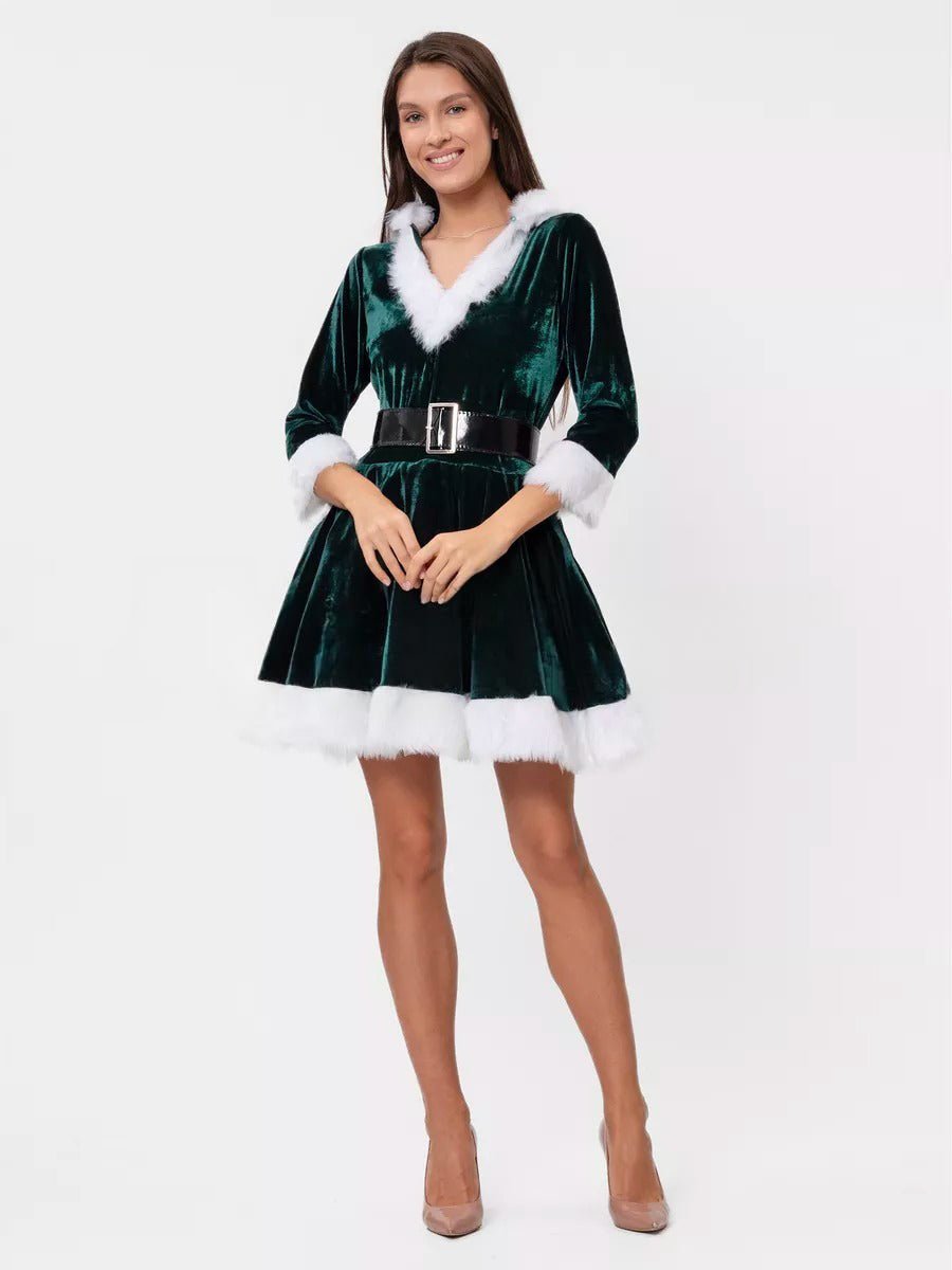 Shanta Christmas Dress: Festive Holiday Style by Celidior