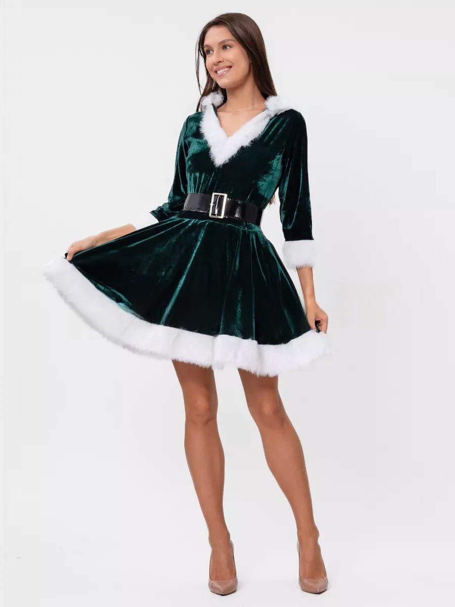 Shanta Christmas Dress: Festive Holiday Style by Celidior