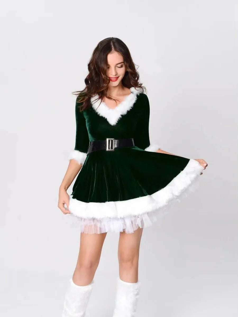 Shanta Christmas Dress: Festive Holiday Style by Celidior