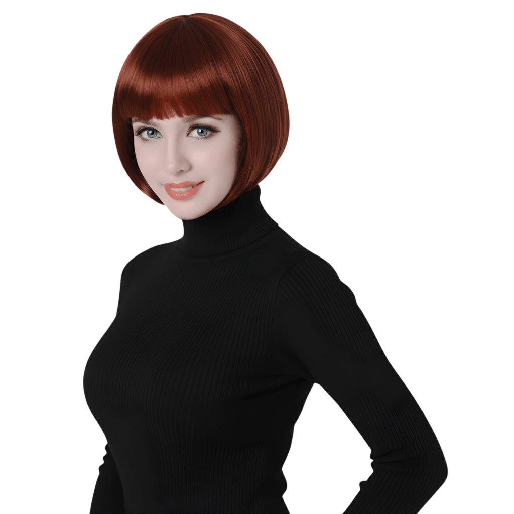 Short Bob Wig with Bangs by Dress Up America