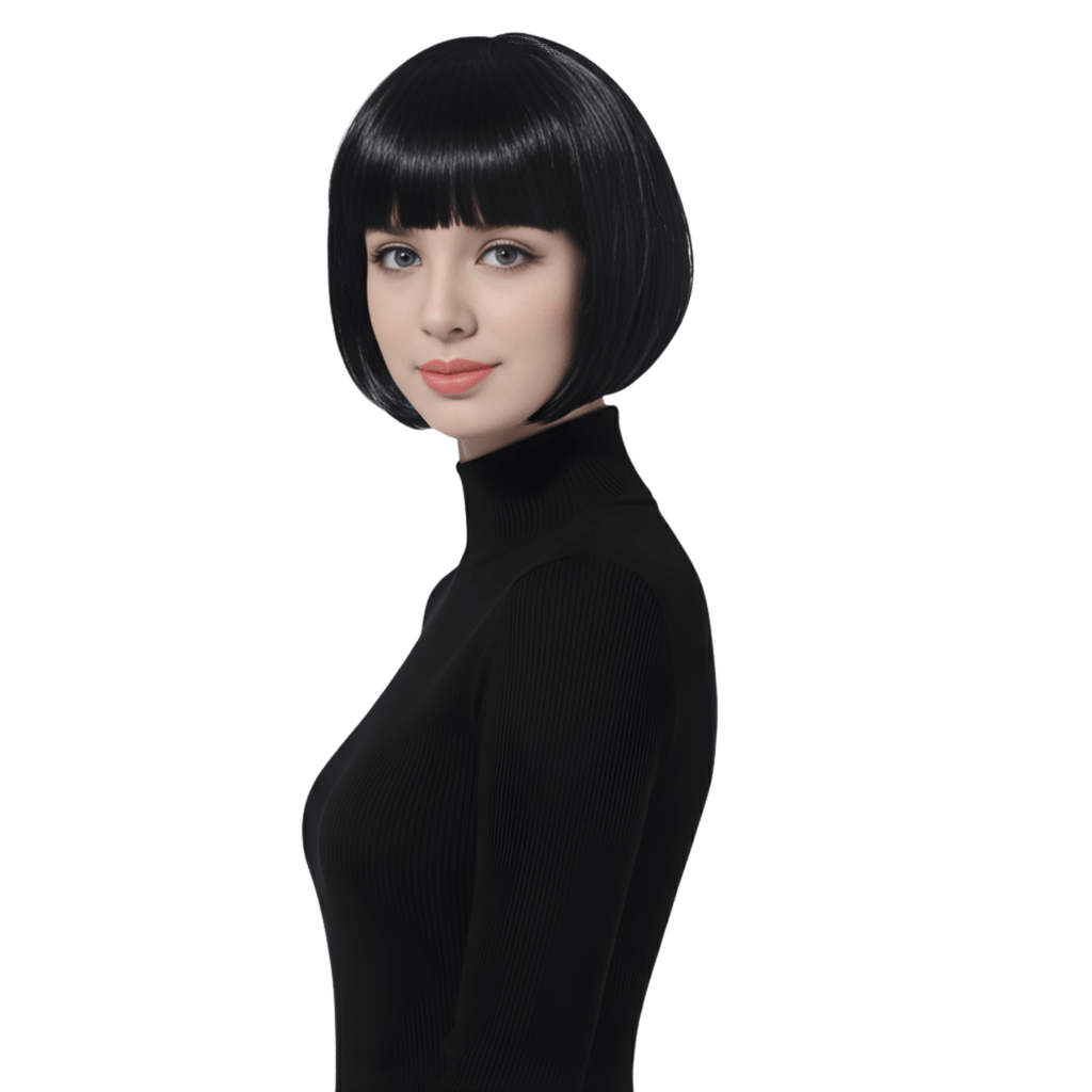 Short Bob Wig with Bangs by Dress Up America