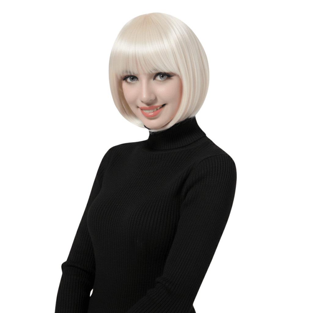 Short Bob Wig with Bangs by Dress Up America