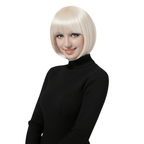 Short Bob Wig with Bangs by Dress Up America