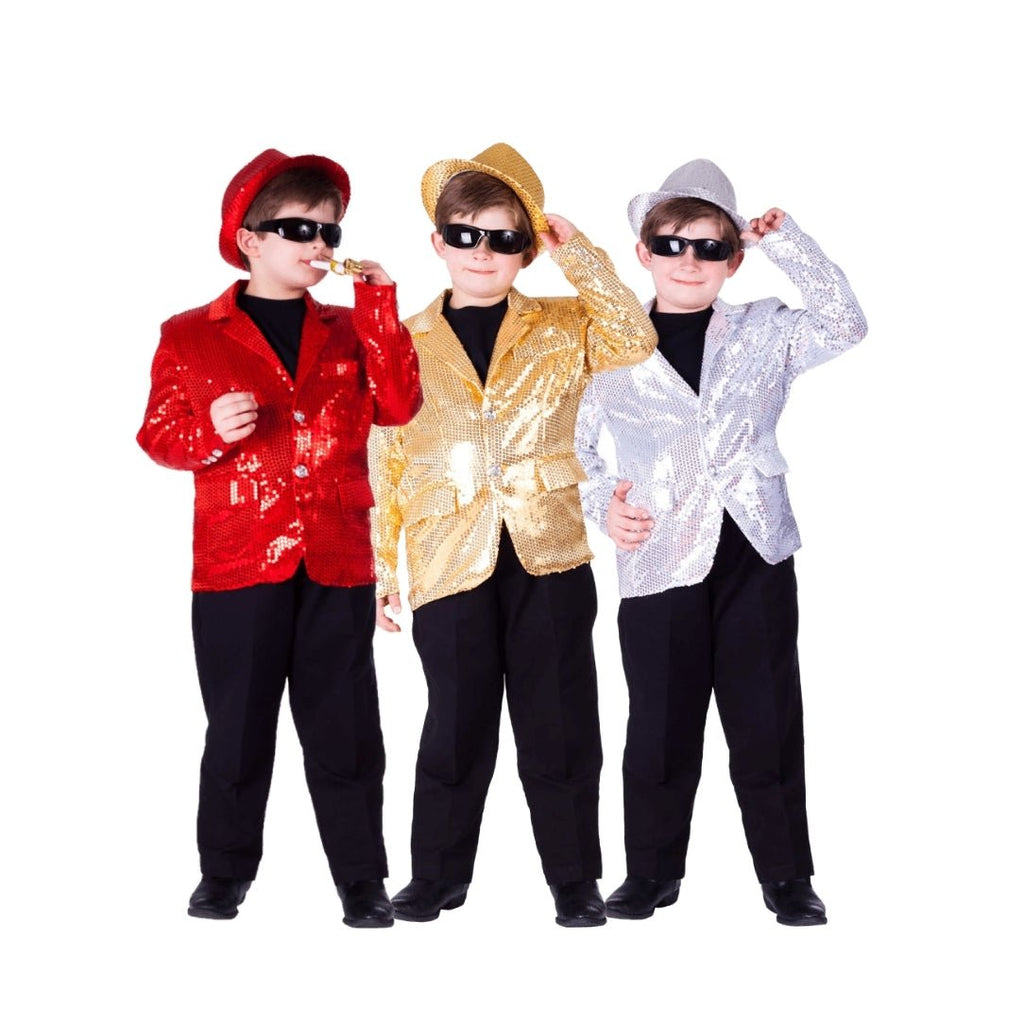 Silver Sequin Jacket - Kids by Dress Up America