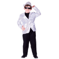 Silver Sequin Jacket - Kids by Dress Up America