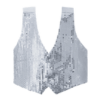 Silver Sequin Vest - Kids by Dress Up America