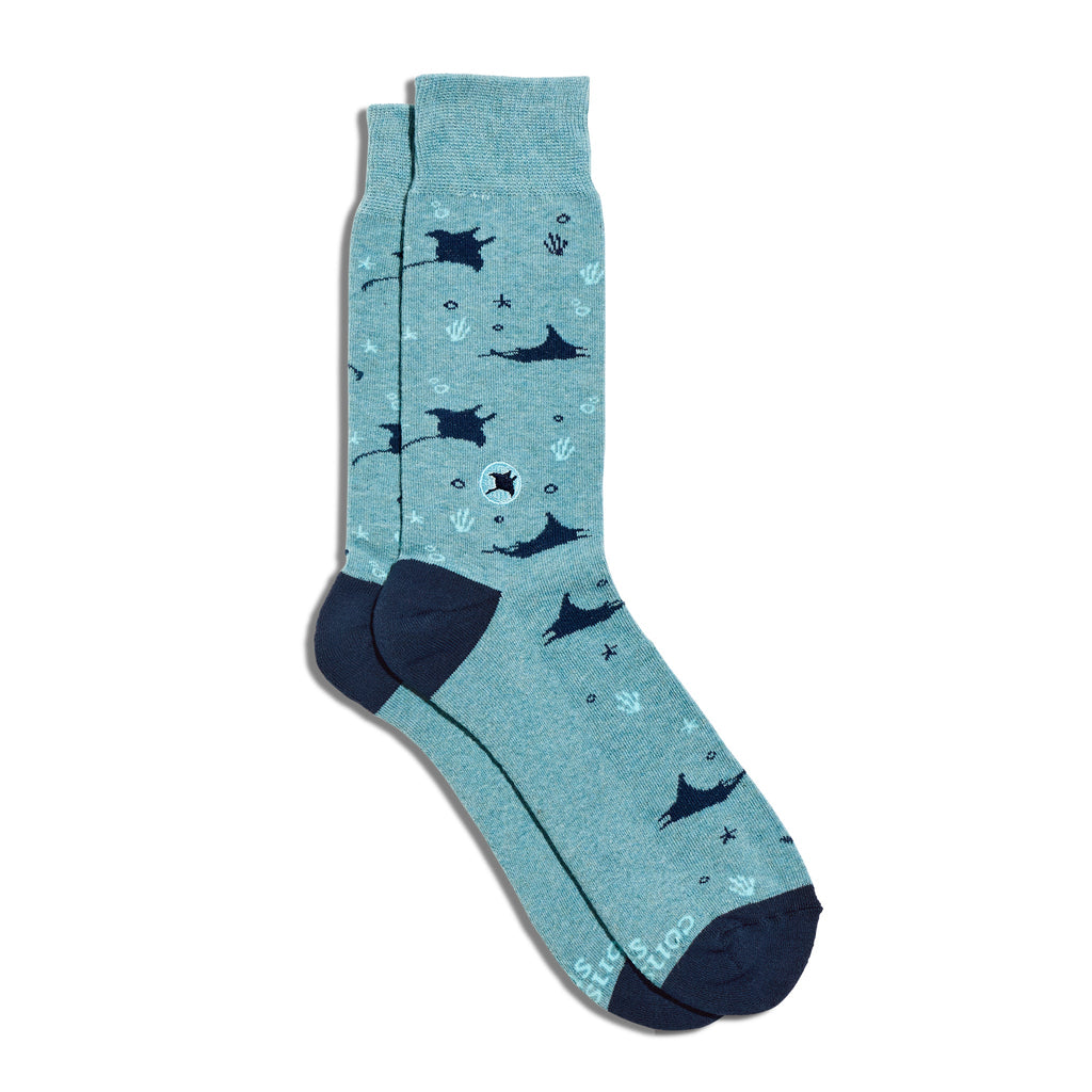 Socks that Protect Manta Rays by Conscious Step