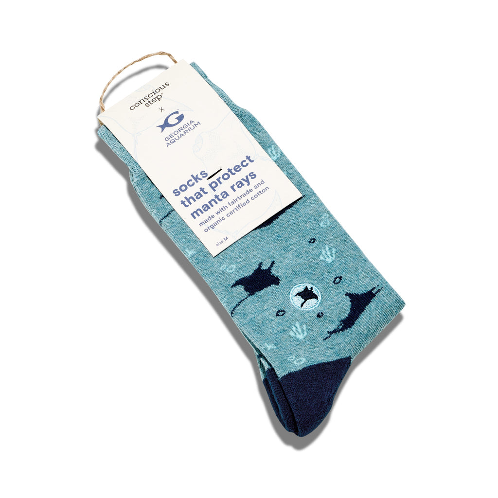 Socks that Protect Manta Rays by Conscious Step