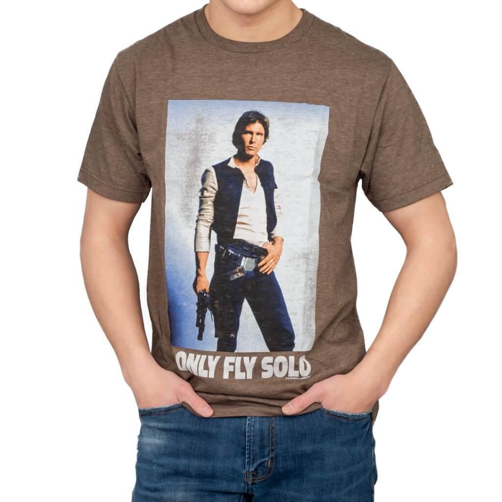 Star Wars Han Solo I Only Fly Solo T-Shirt by TVStoreOnline