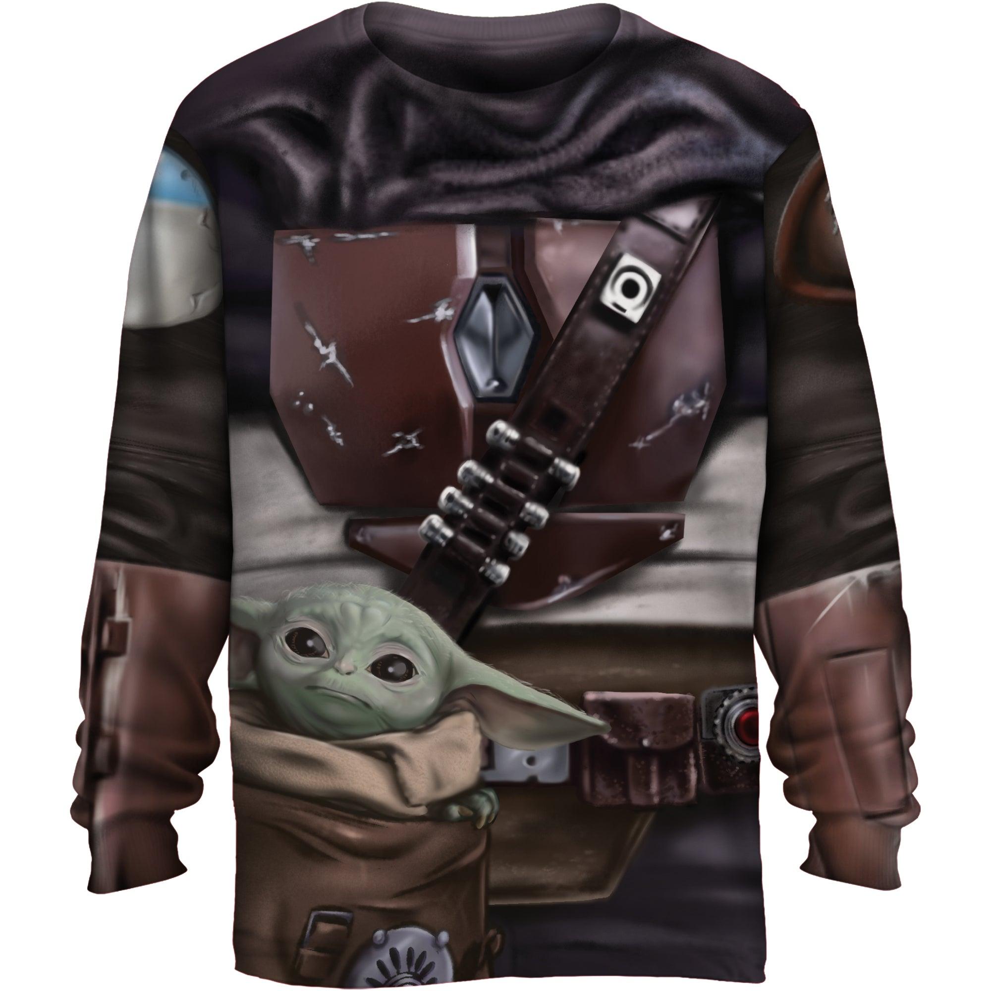 Star Wars The Mandalorian Baby Yoda Halloween Costume T-shirt by TVStoreOnline