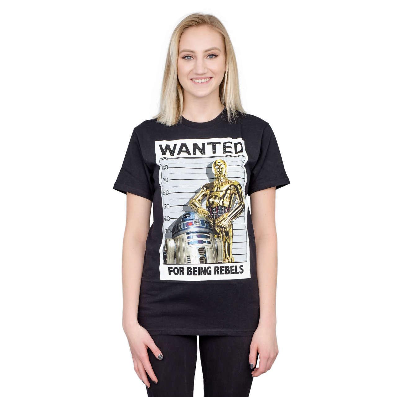 Star Wars Wanted For Being Rebels T-Shirt Tee by TVStoreOnline