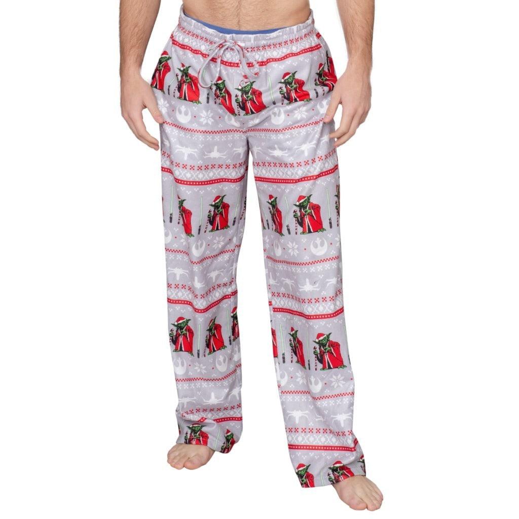 Star Wars Yoda Logo Christmas Adult Unisex Pajama Lounge Pants by TVStoreOnline