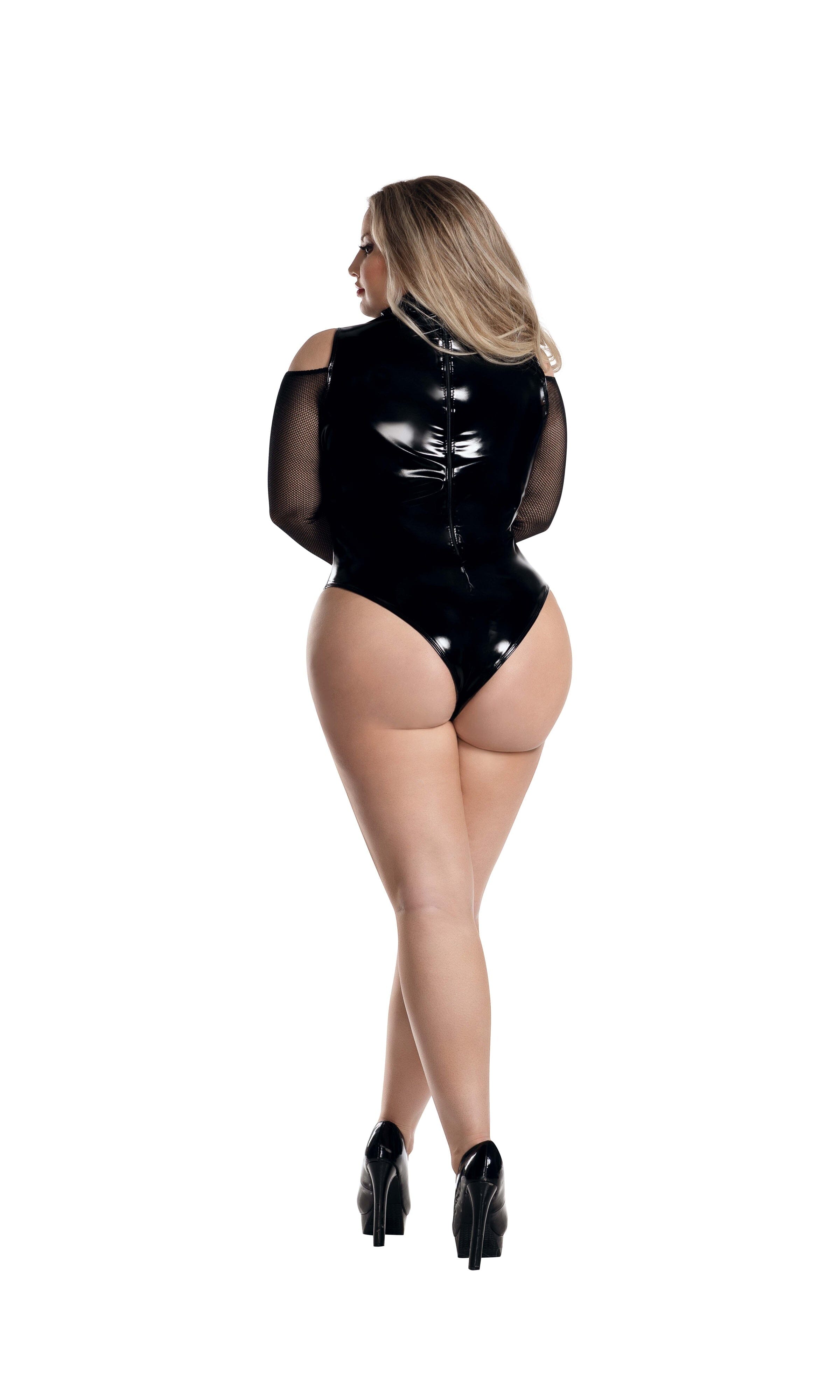 Starline Plus Kali Cold Shoulder Bodysuit by Dreamgirl
