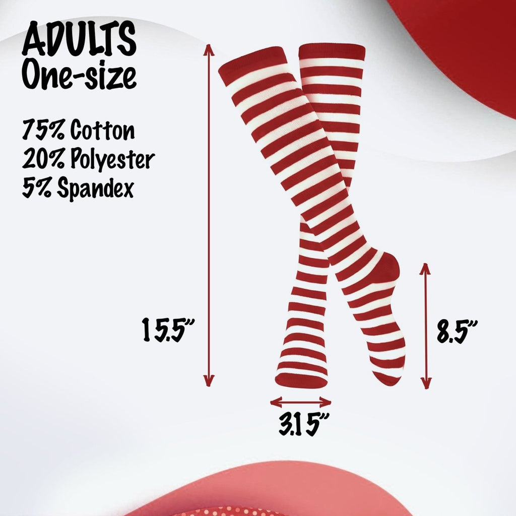 Striped Cotton Socks for Adults by Dress Up America