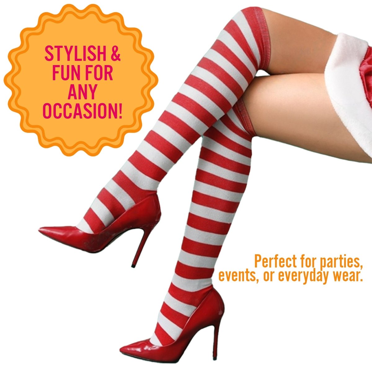 Striped Cotton Socks for Adults by Dress Up America