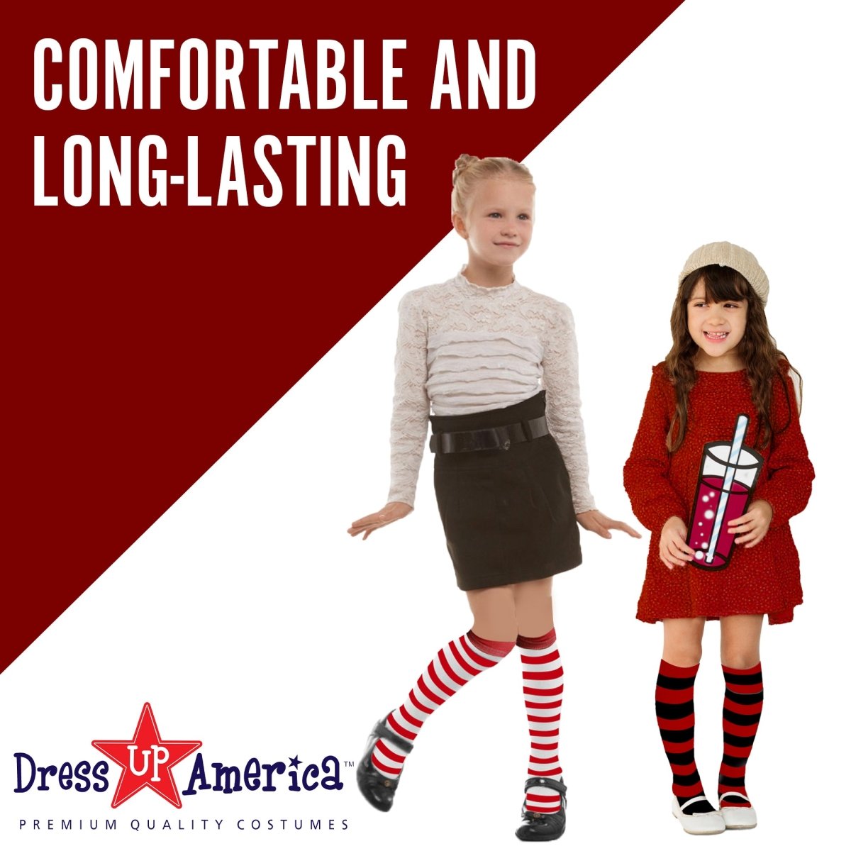 Striped Cotton Socks for Kids by Dress Up America