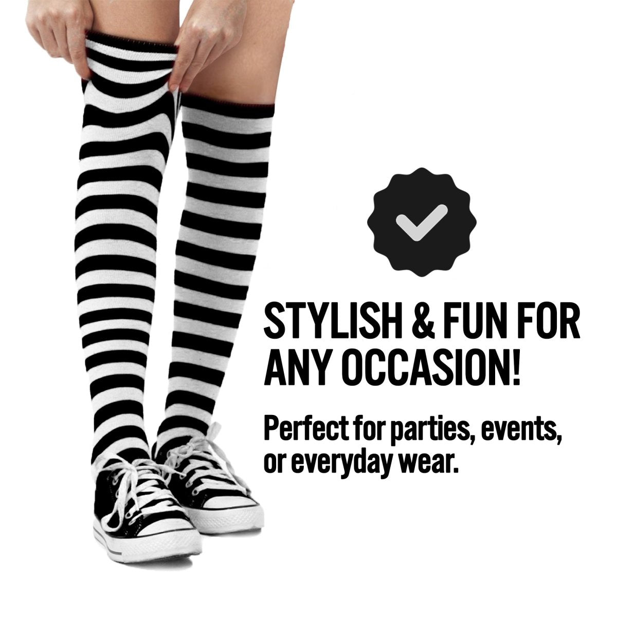 Striped Cotton Socks for Kids by Dress Up America
