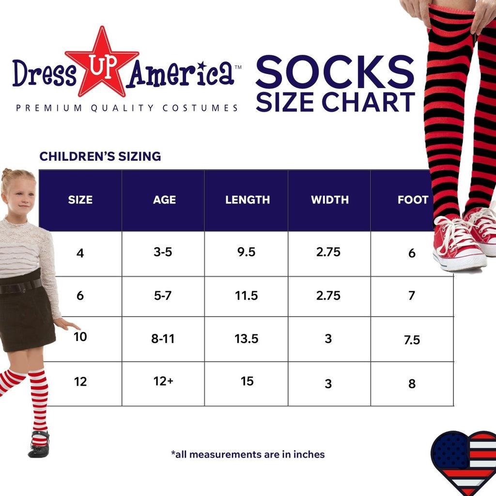 Striped Cotton Socks for Kids by Dress Up America