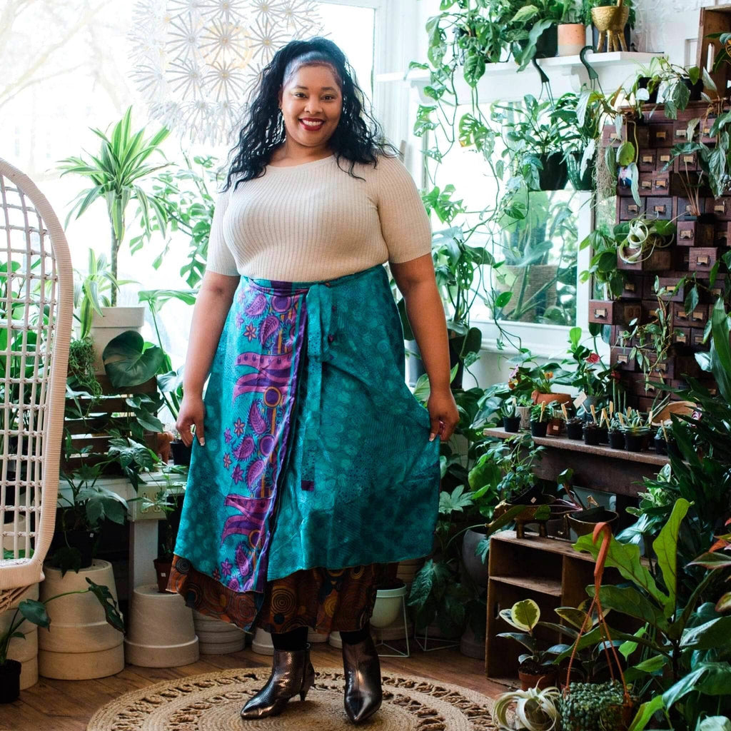 The Original Sari Wrap Skirt by Darn Good Yarn