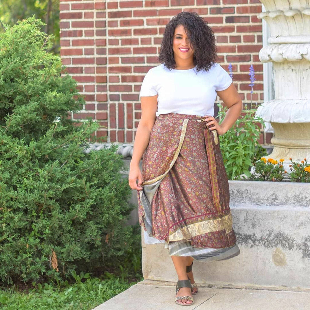 The Original Sari Wrap Skirt by Darn Good Yarn