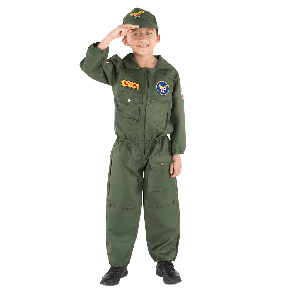 Top Gun Fighter Pilot Costume - Kids by Dress Up America