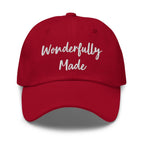 Embroidered Adjustable Baseball Cap - Wonderfully Made by inQue.Style
