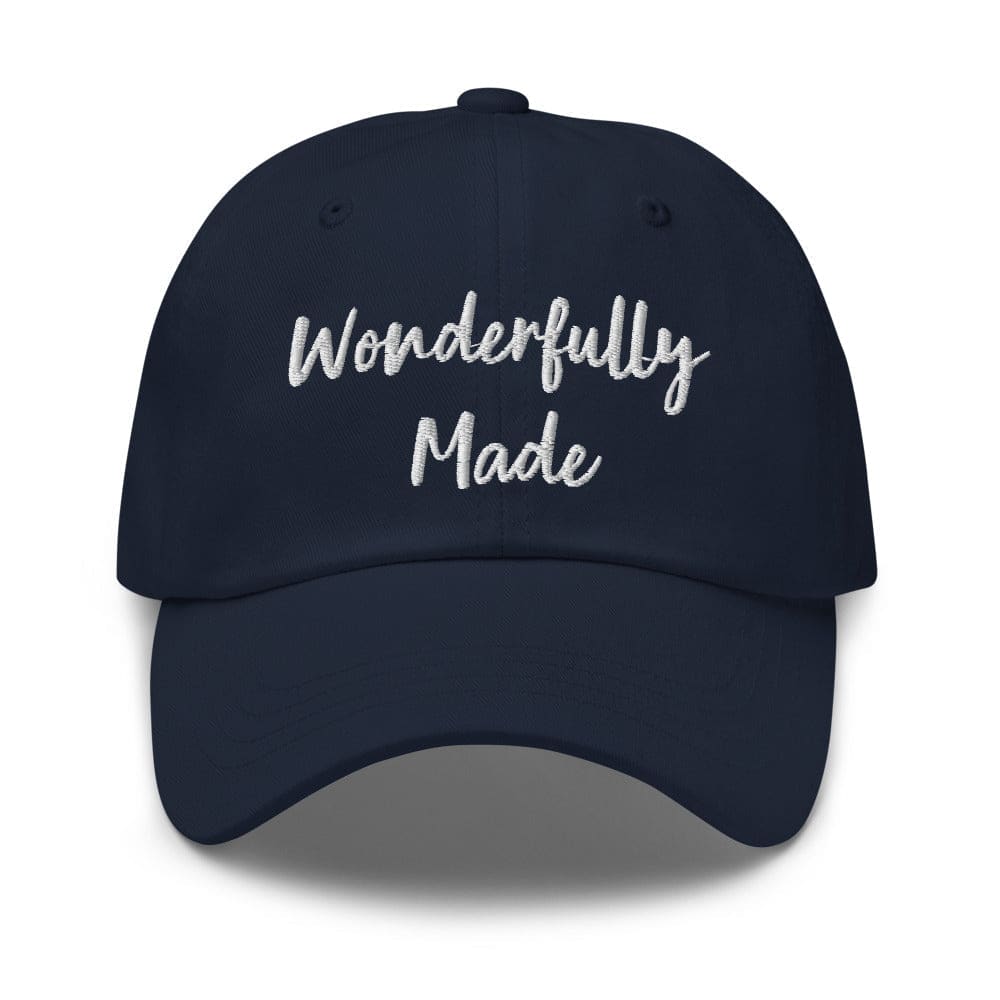Embroidered Adjustable Baseball Cap - Wonderfully Made by inQue.Style