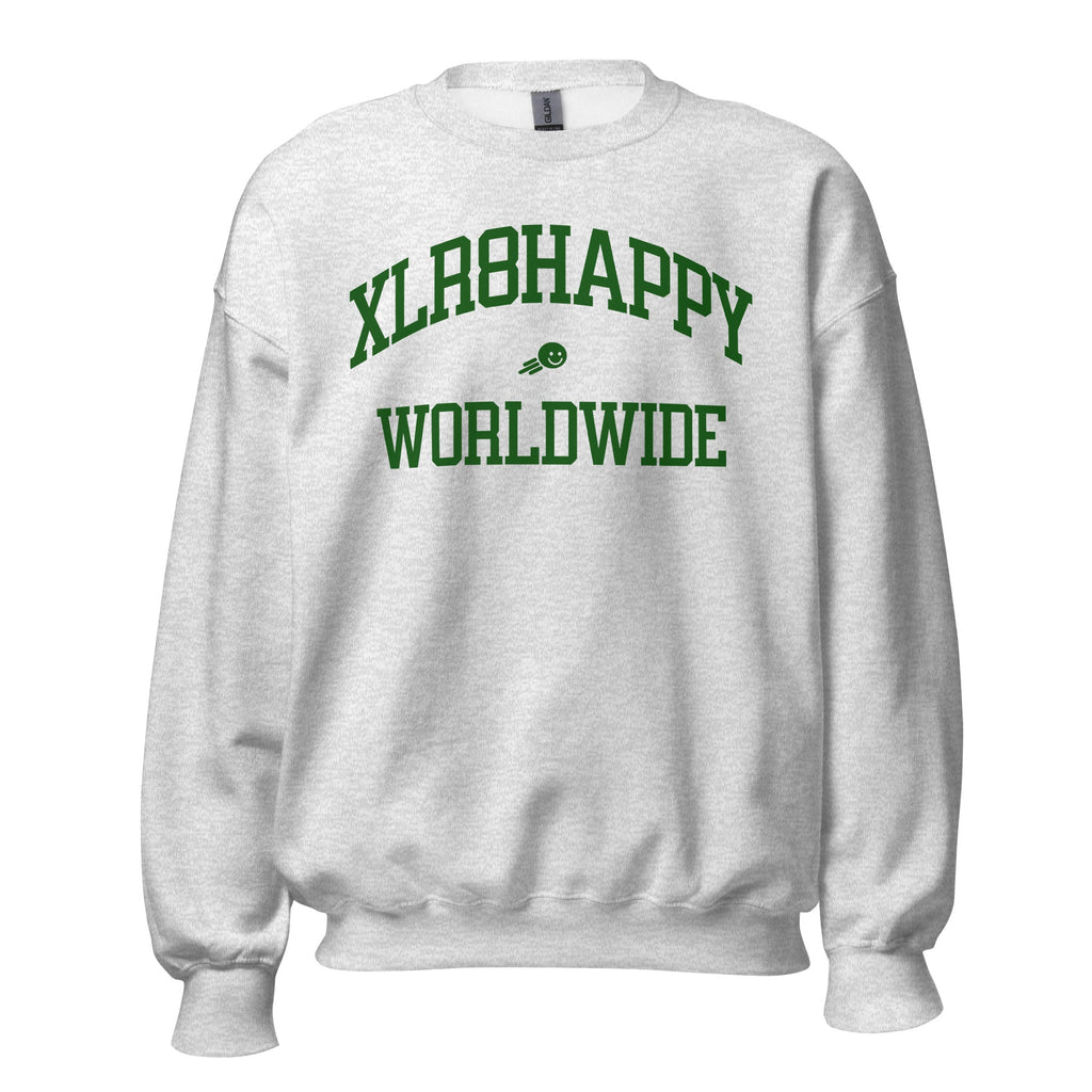 XLR8happy Worldwide Sweatshirt, Forest, A Happy Garment for a Happy World by Xlr8happy
