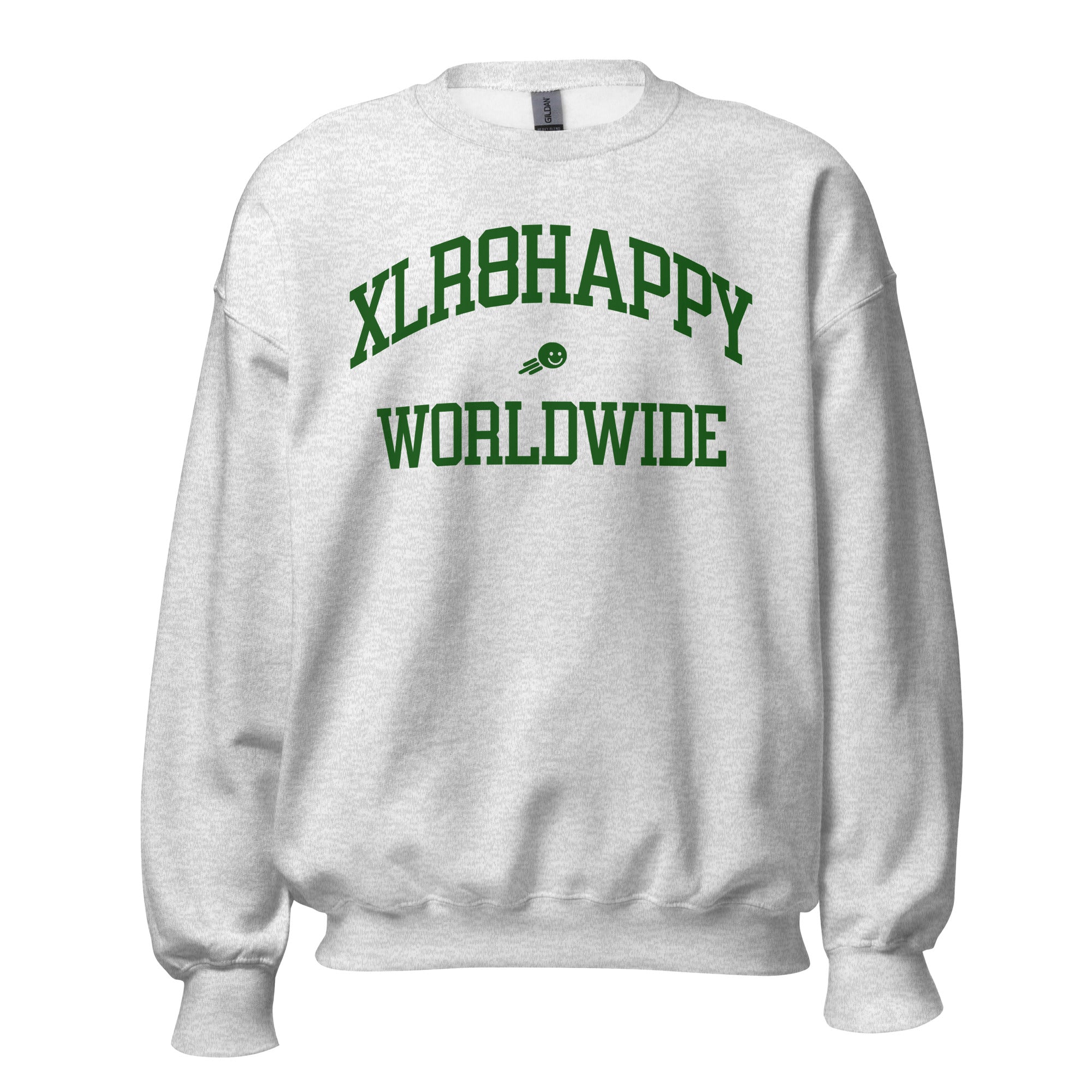 XLR8happy Worldwide Sweatshirt, Forest, A Happy Garment for a Happy World by Xlr8happy
