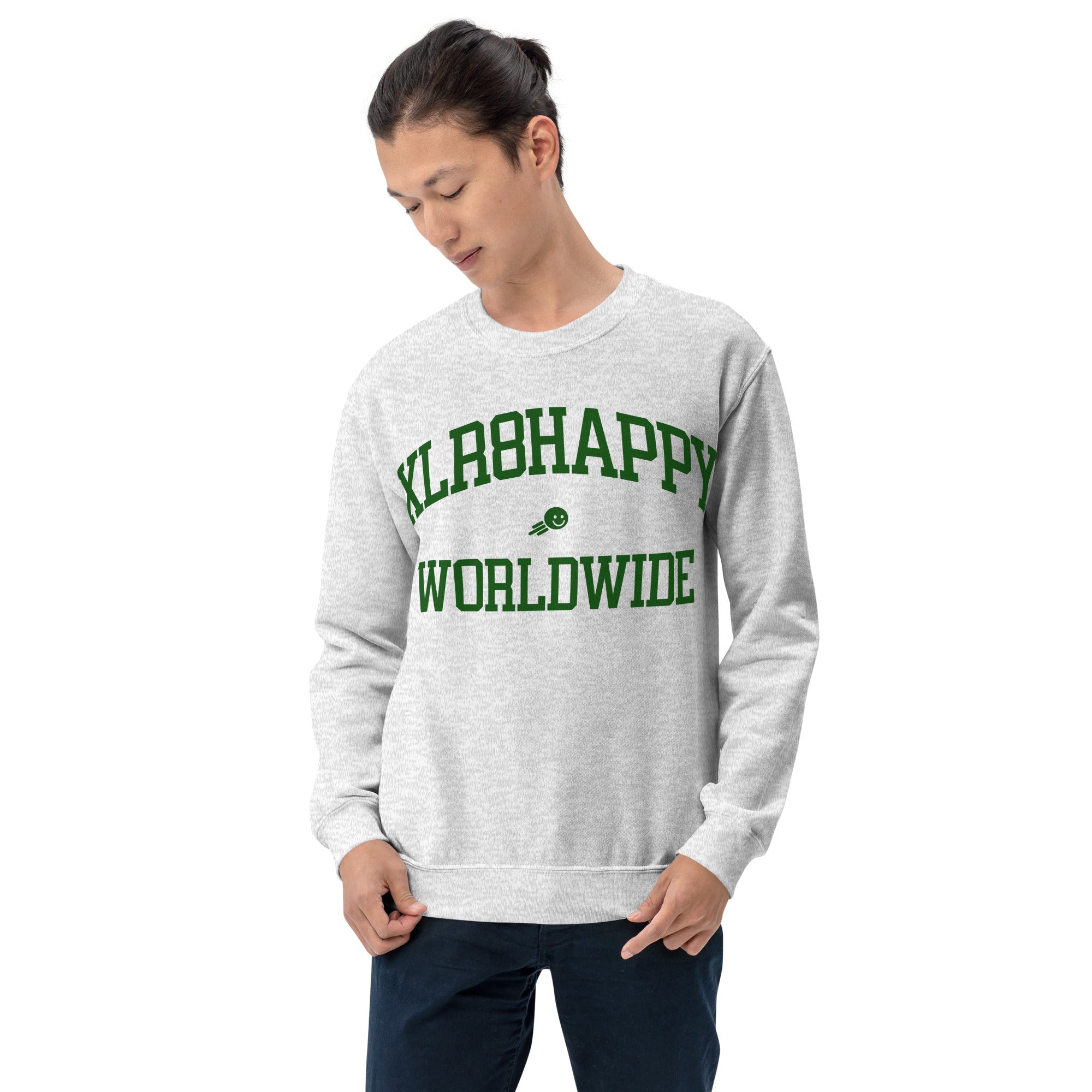 XLR8happy Worldwide Sweatshirt, Forest, A Happy Garment for a Happy World by Xlr8happy