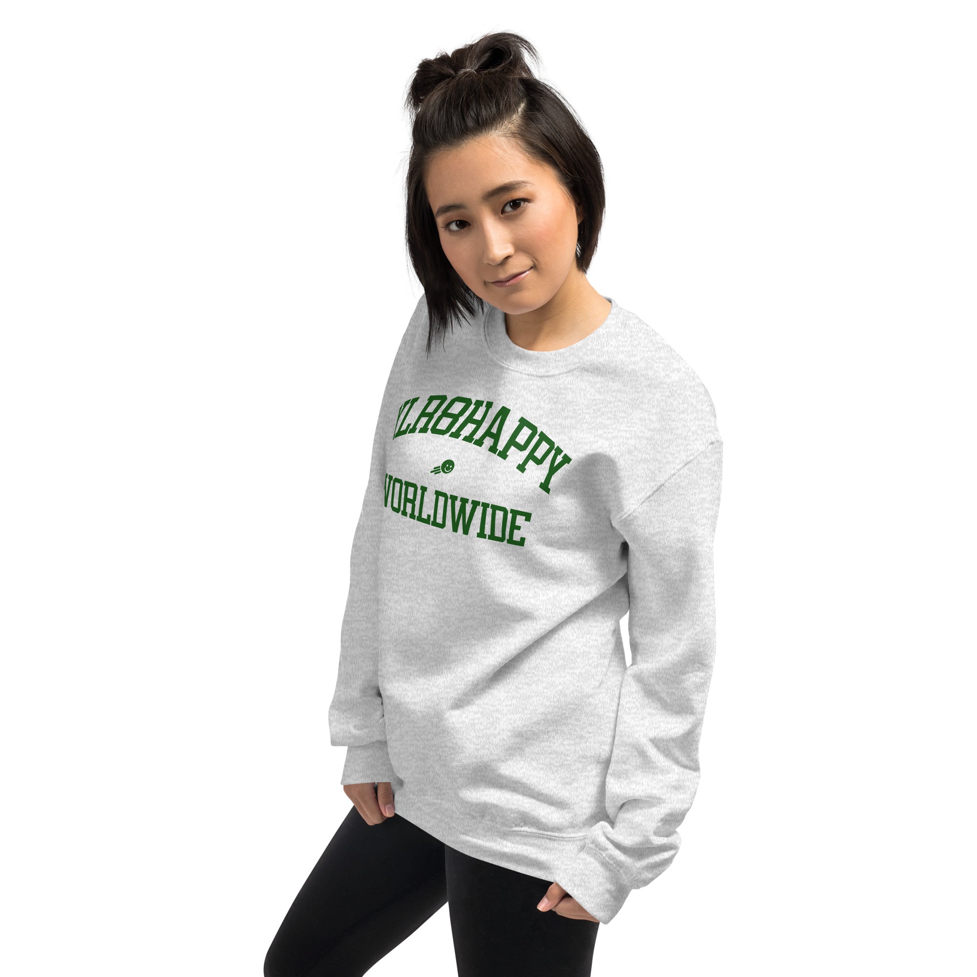 XLR8happy Worldwide Sweatshirt, Forest, A Happy Garment for a Happy World by Xlr8happy