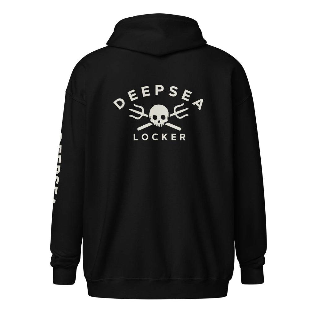 DEEPSEA Skull Trident Unisex heavy blend zip hoodie by DeepSea Locker