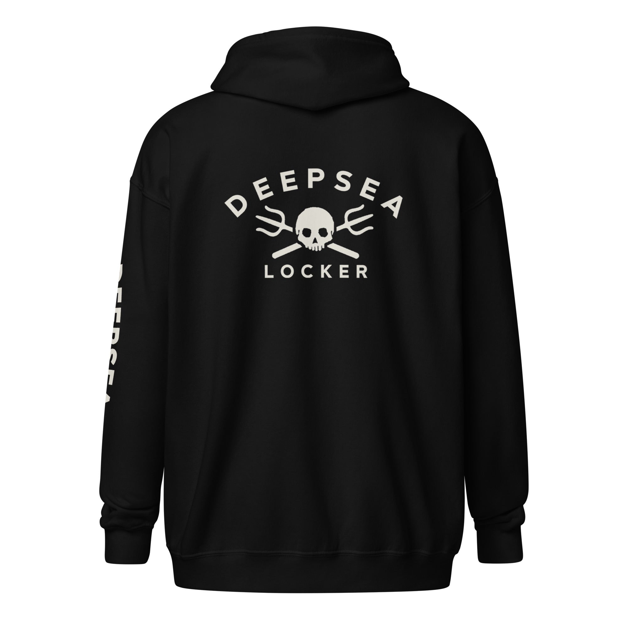 DEEPSEA Skull Trident Unisex heavy blend zip hoodie by DeepSea Locker