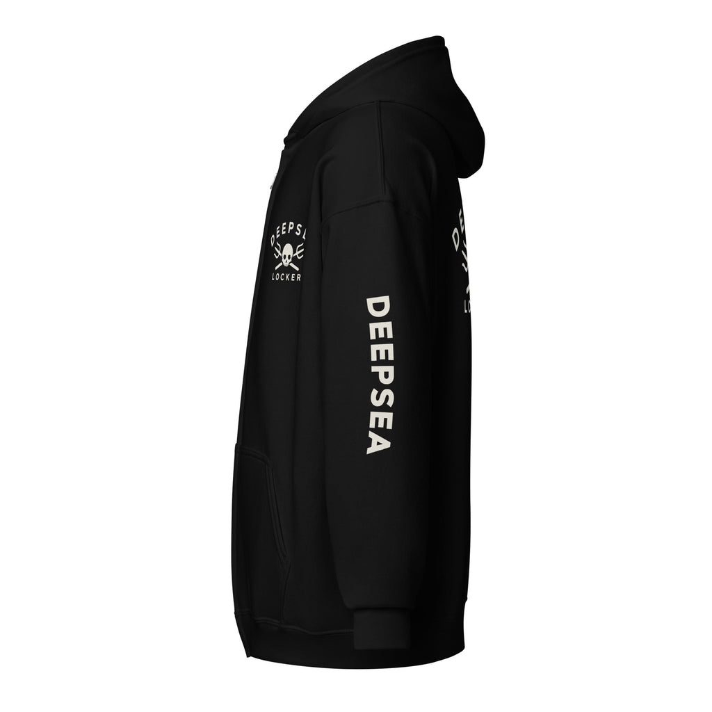 DEEPSEA Skull Trident Unisex heavy blend zip hoodie by DeepSea Locker
