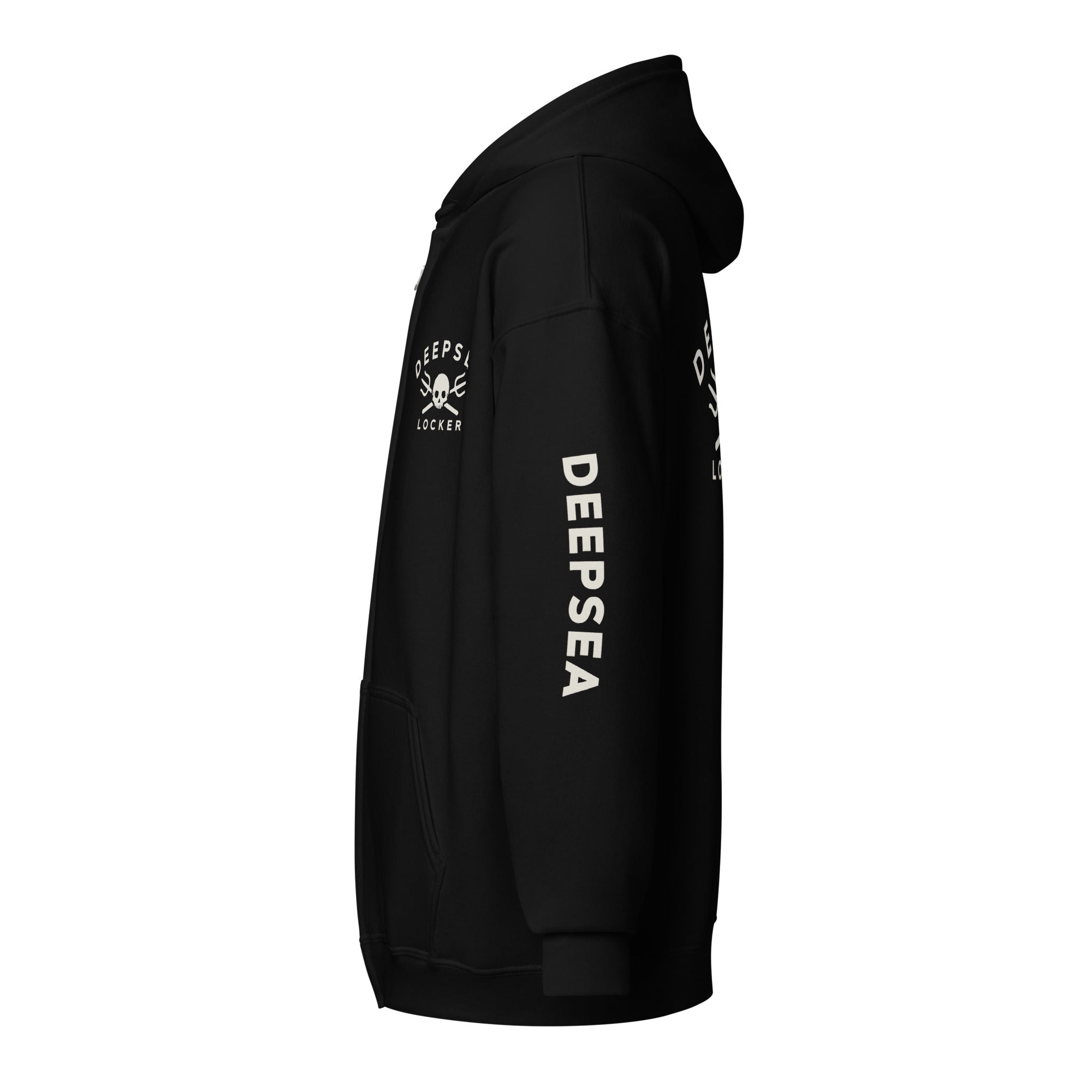 DEEPSEA Skull Trident Unisex heavy blend zip hoodie by DeepSea Locker