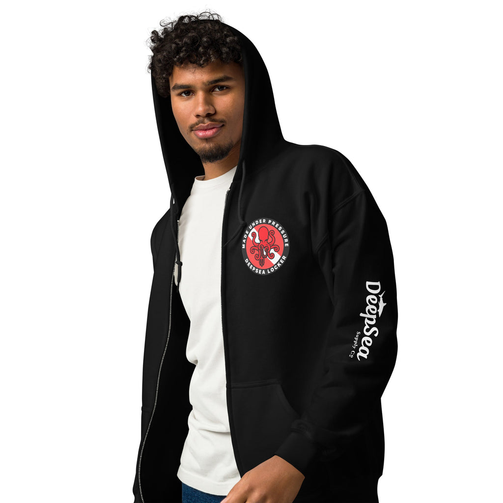 Diver Down. Unisex heavy blend zip hoodie by DeepSea Locker