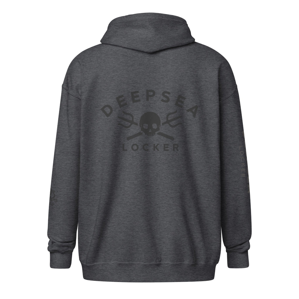 DEEPSEA Skull Trident Unisex heavy blend zip hoodie by DeepSea Locker