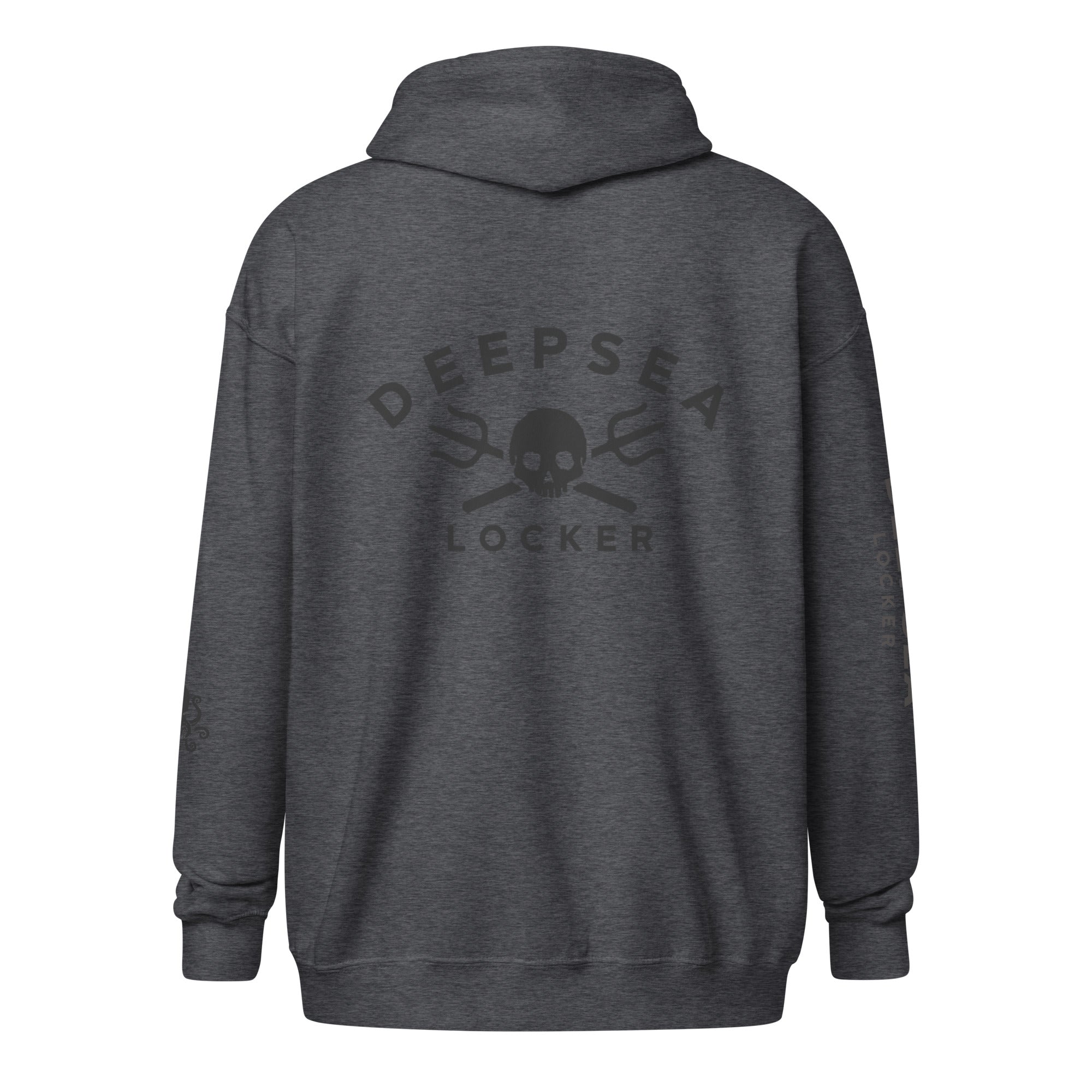 DEEPSEA Skull Trident Unisex heavy blend zip hoodie by DeepSea Locker