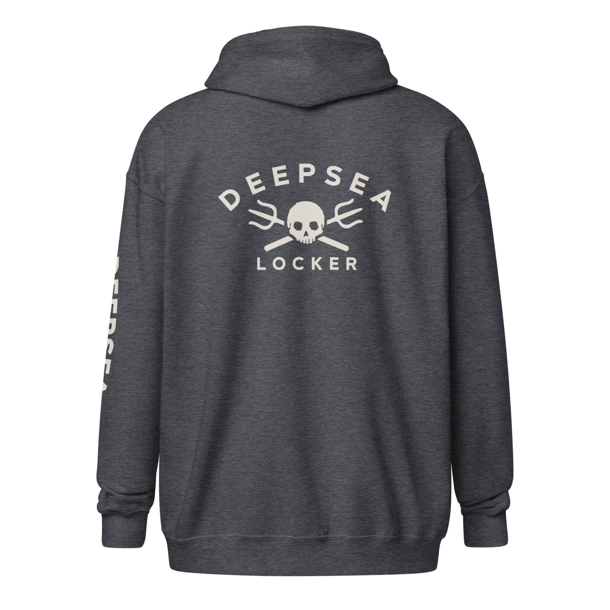 DEEPSEA Skull Trident Unisex heavy blend zip hoodie by DeepSea Locker