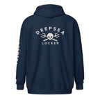 DEEPSEA Skull Trident Unisex heavy blend zip hoodie by DeepSea Locker