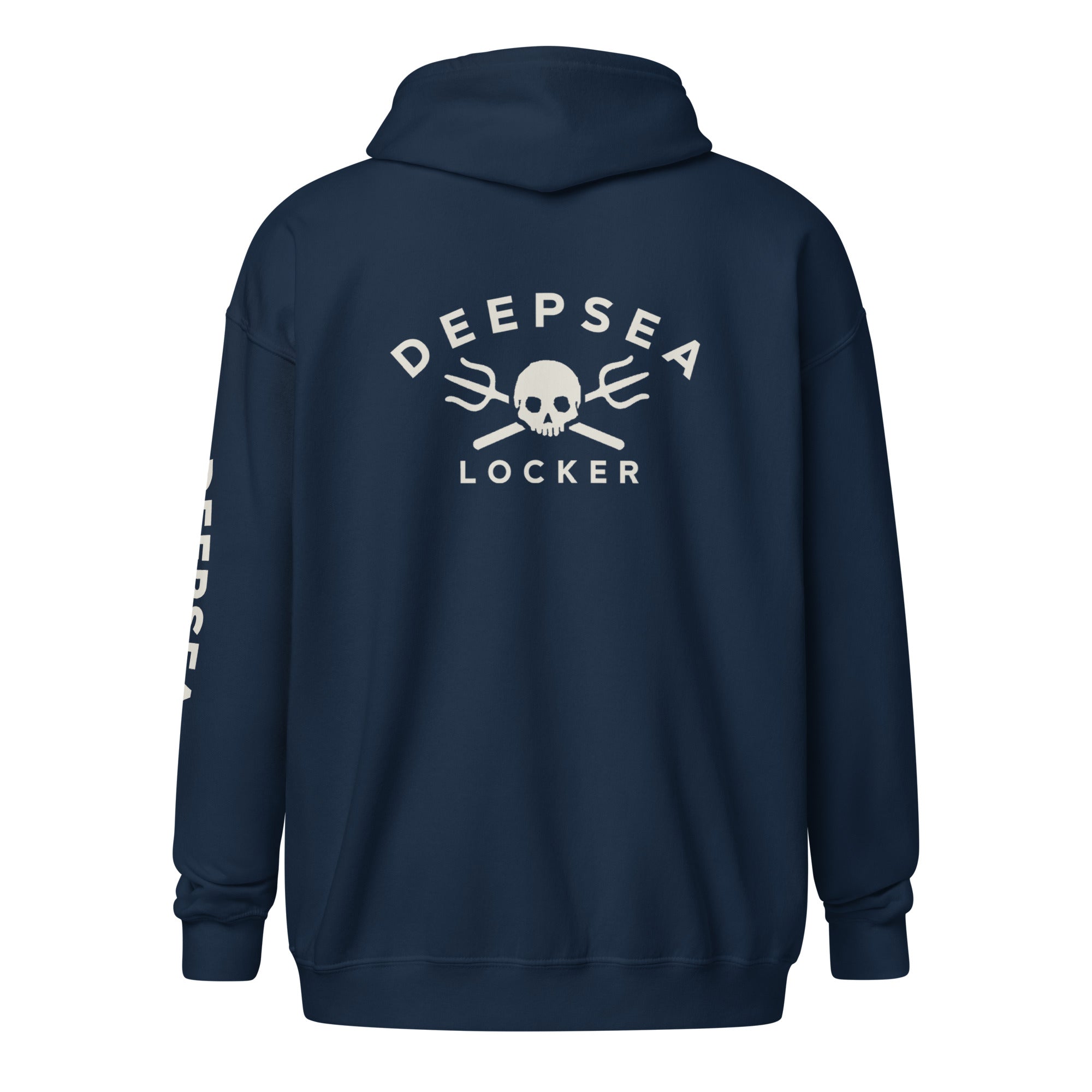 DEEPSEA Skull Trident Unisex heavy blend zip hoodie by DeepSea Locker