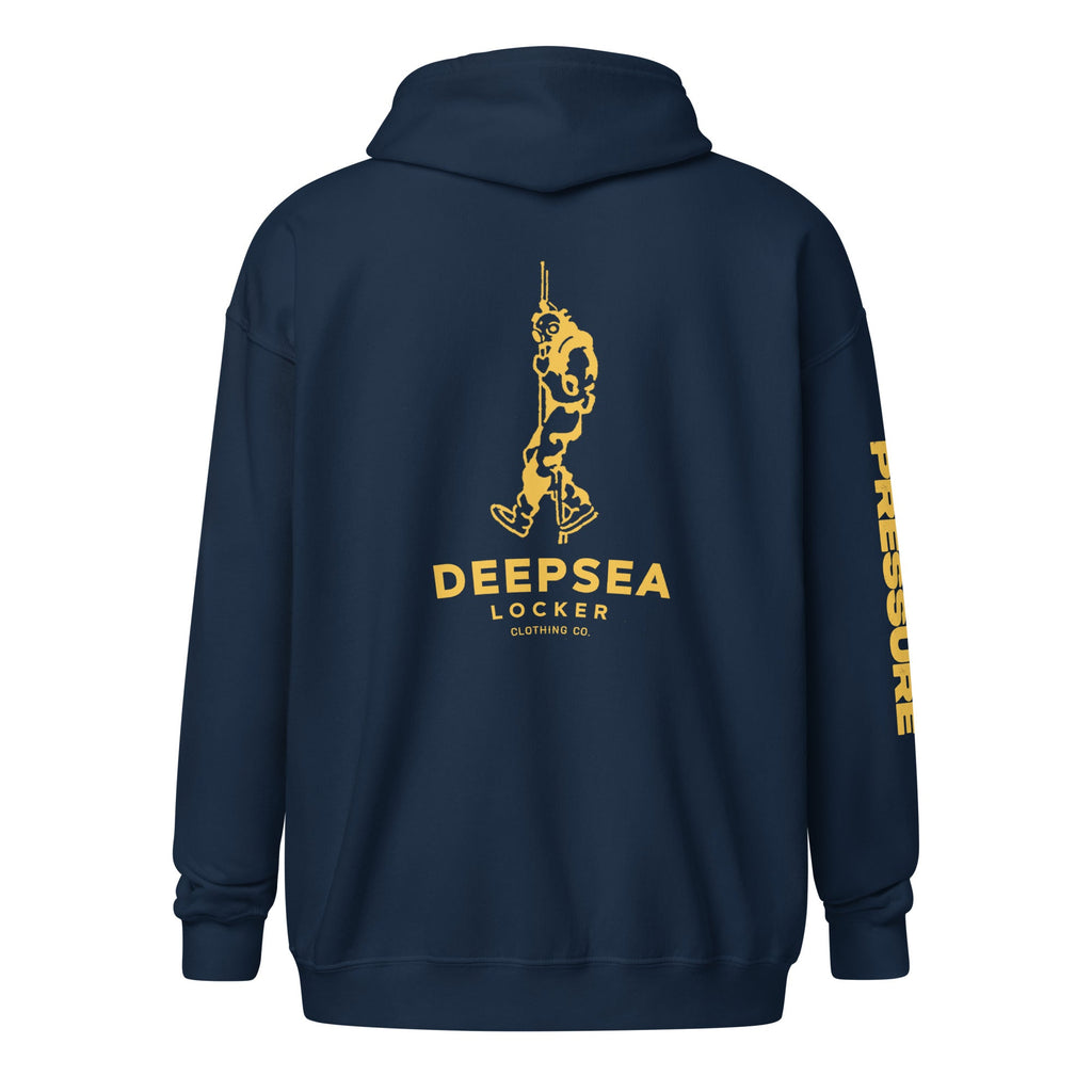 DeepSea Diver Vintage Unisex heavy blend zip hoodie by DeepSea Locker