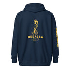 DeepSea Diver Vintage Unisex heavy blend zip hoodie by DeepSea Locker