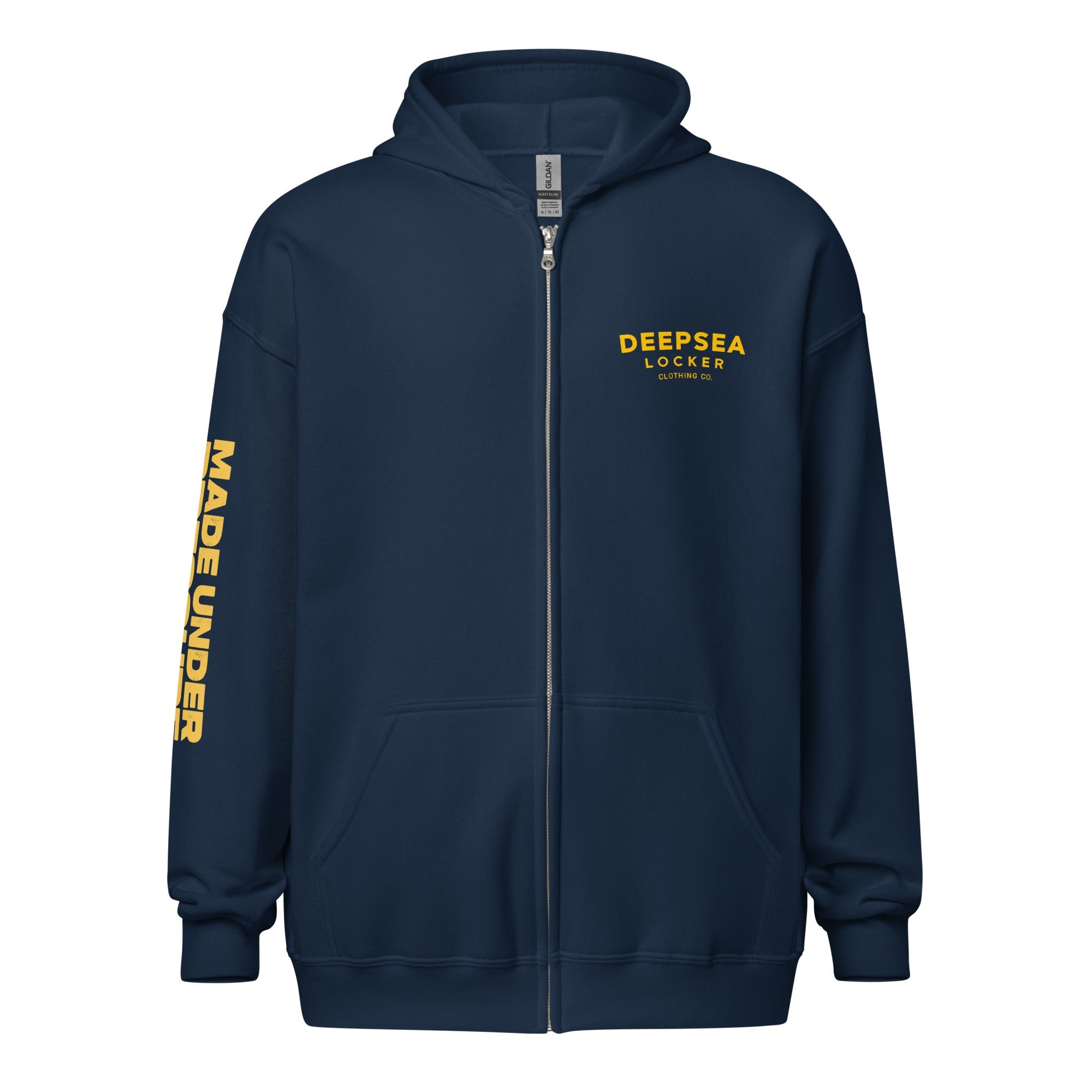 DeepSea Diver Vintage Unisex heavy blend zip hoodie by DeepSea Locker