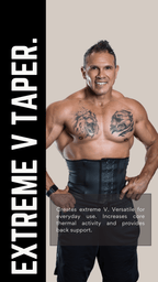 Waist Trainer for Men, Extreme V Taper. Best for Daily Use. by SqueezMeSkinny