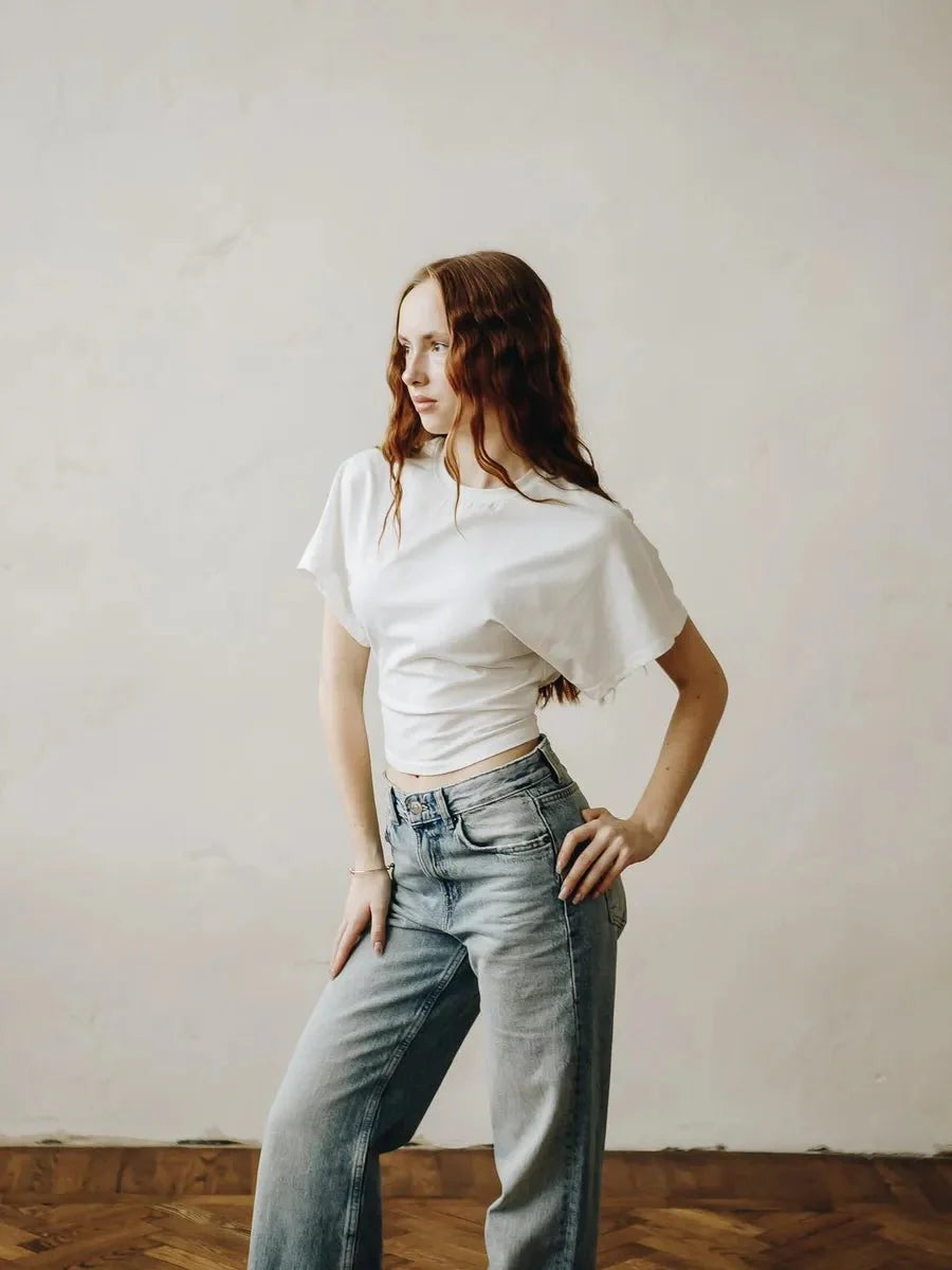 Willie Summer Batwing Sleeve T-shirt by Celidior