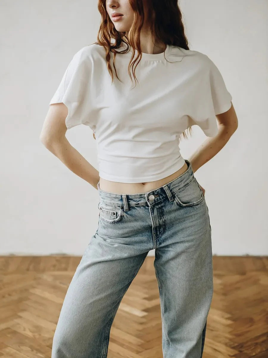 Willie Summer Batwing Sleeve T-shirt by Celidior