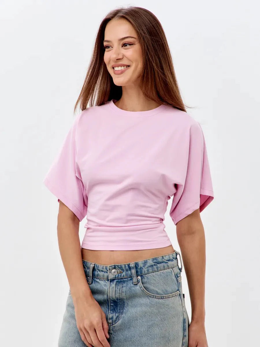 Willie Summer Batwing Sleeve T-shirt by Celidior