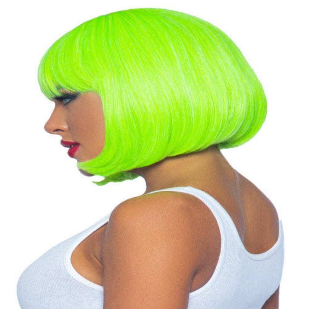12" Neon short bob wig - worldclasscostumes